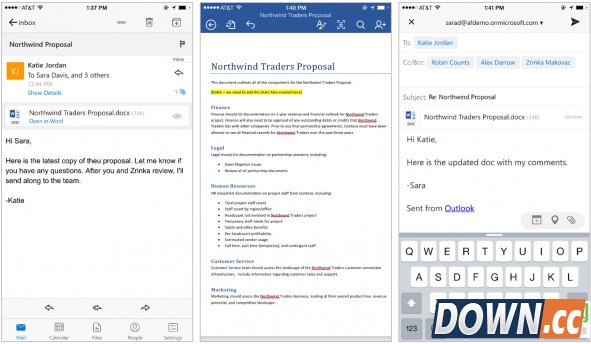 ios版Outlook增加新功能