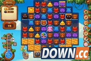 开心消消乐怎么消除木质和蓝色栏杆