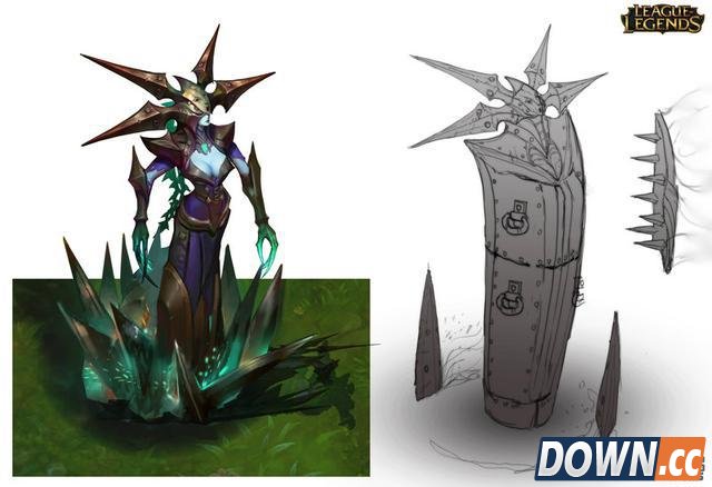 lol英雄设计稿与原画差距大