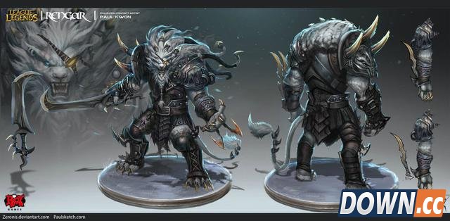 lol英雄设计稿与原画差距大建模差距太大