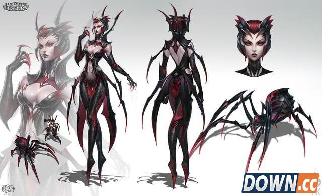lol英雄设计稿与原画差距大