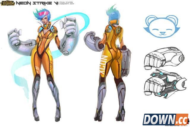 lol英雄设计稿与原画差距大