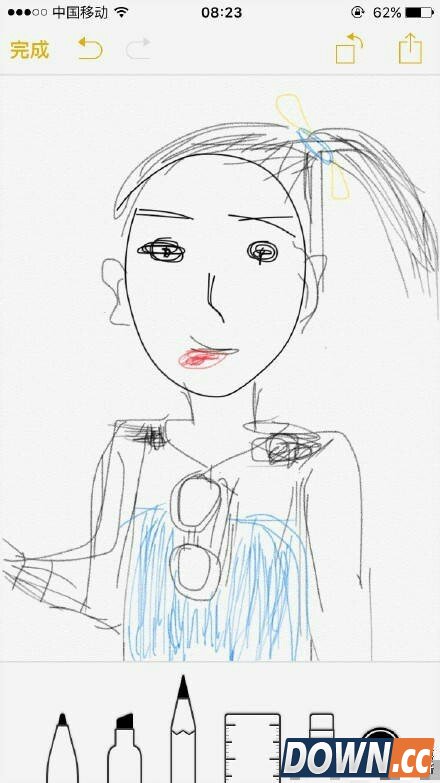 ios9备忘录绘图功能被玩坏