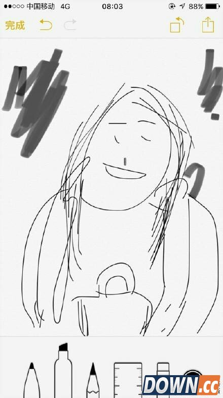 ios9备忘录绘图功能被玩坏