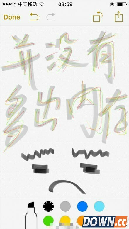 ios9备忘录绘图功能被玩坏 备忘录画图作品大全