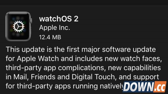 apple watch OS2固件更新教程