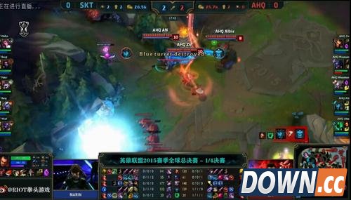 S5八强赛SKT吊打AHQ