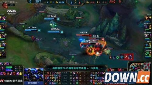 S5八强赛SKT吊打AHQ