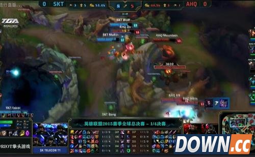 S5八强赛SKT吊打AHQ