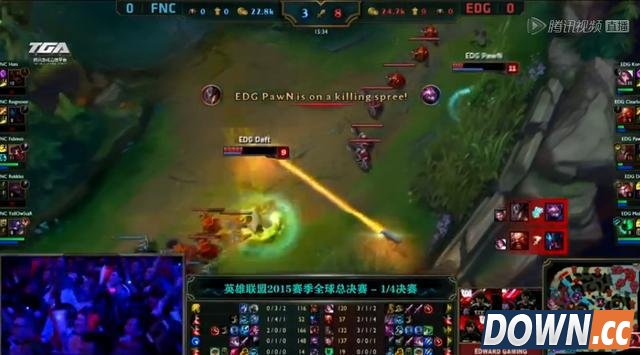 S5八强赛 Fnatic3-0d吊打EDG