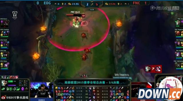 S5八强赛 Fnatic3-0d吊打EDG