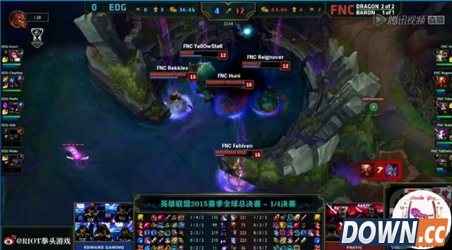 S5八强赛 Fnatic3-0d吊打EDG