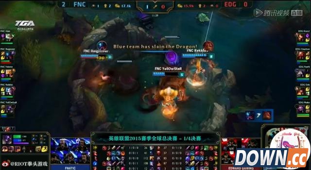 S5八强赛 Fnatic3-0d吊打EDG