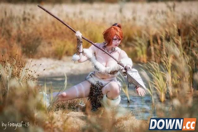 外国妹子cos卡特豹女