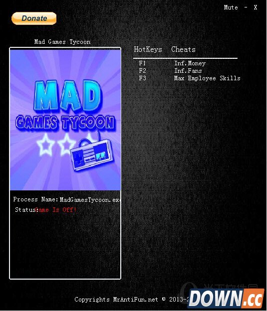 疯狂游戏大亨修改器