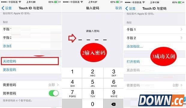 苹果6怎么关闭指纹识别功能