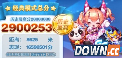 天天酷跑猫小魅爆分搭配