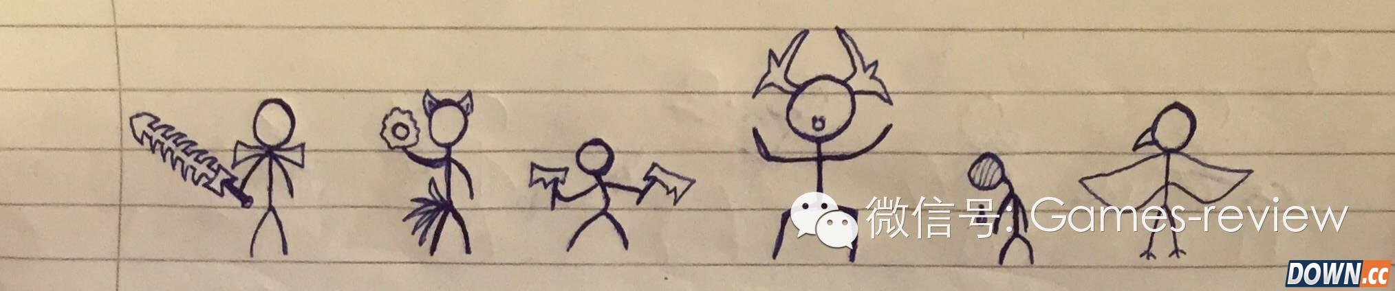 lol外国玩家手绘全英雄火柴人