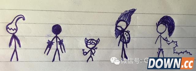 lol外国玩家手绘全英雄火柴人