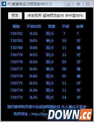 PC蛋蛋幸运28预测软件