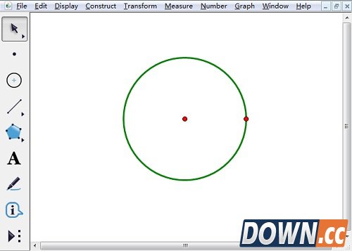 怎么用几何画板画半圆