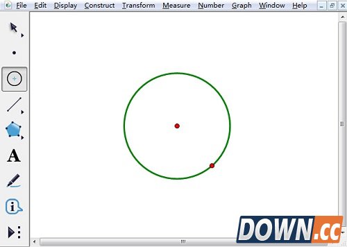 怎么用几何画板画半圆