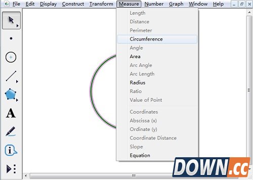 怎么用几何画板画半圆