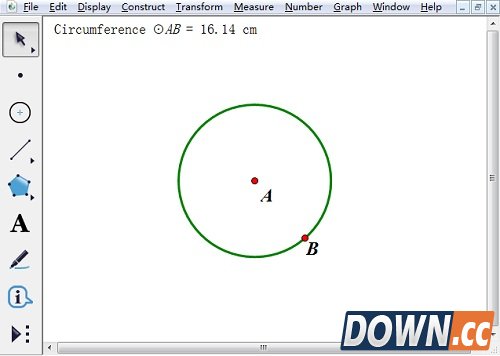 怎么用几何画板画半圆