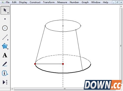 怎么用几何画板画半圆