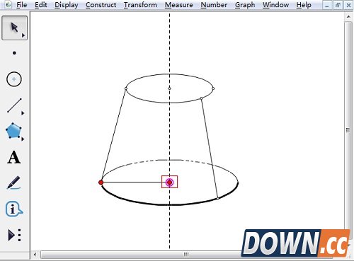 怎么用几何画板画半圆