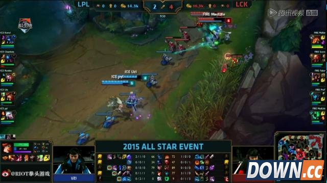 lol全明星赛第二天LPL败给LCK