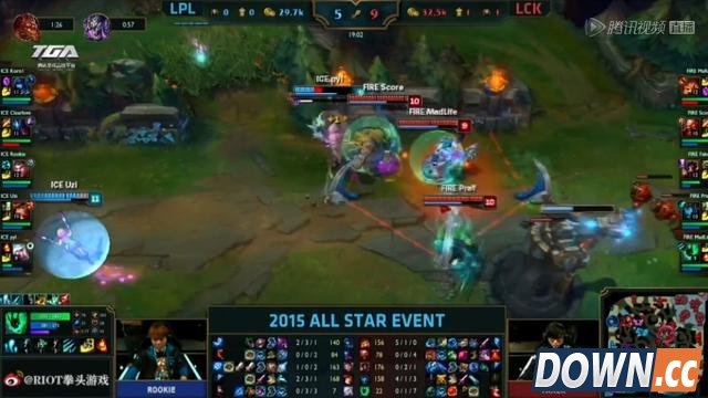lol全明星赛第二天LPL败给LCK