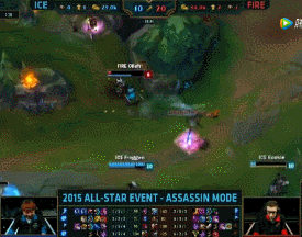 lol全明星刺客模式Faker狮子狗屠杀