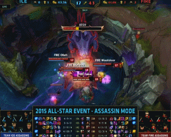 lol全明星刺客模式Faker狮子狗屠杀