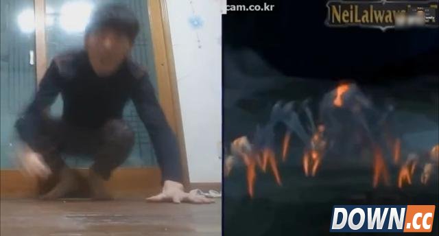 lol韩国男主播模仿英雄跳舞