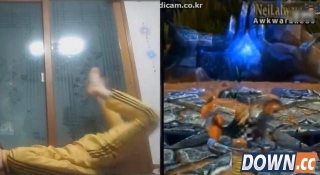 lol韩国男主播模仿英雄跳舞