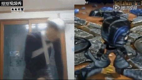 lol韩国男主播模仿英雄跳舞