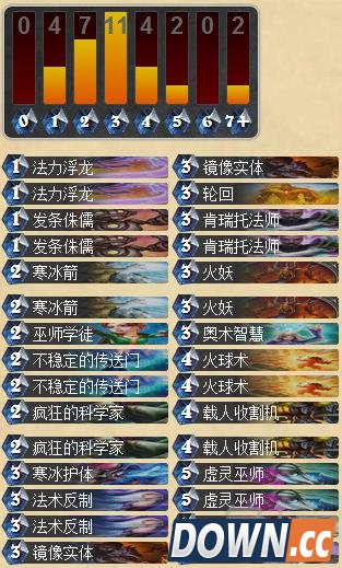 炉石奥秘虚灵火妖法卡组对战技巧