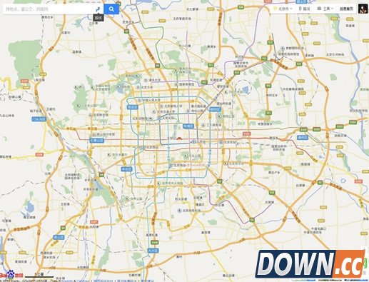 百度地图网页版改版后神似谷歌地图