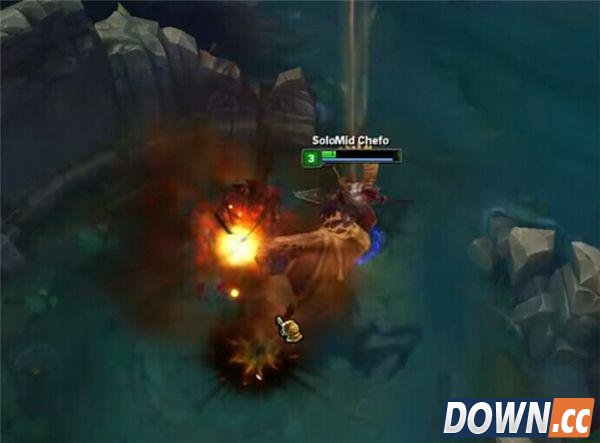 LOL测试服赵信3级单挑小龙