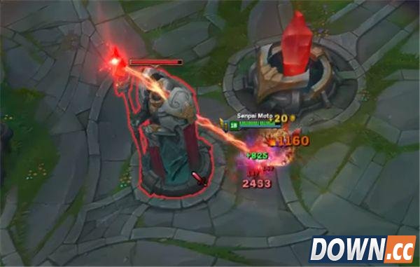 LOL测试服赵信3级单挑小龙