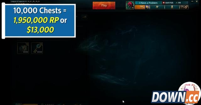 LOL怒开10000个箱子！价值8万块钱有什么？