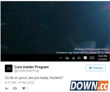 win10电脑版手机版同步推送“金丝雀”版本
