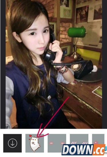 天天P图萌萌哒贴纸玩法教程