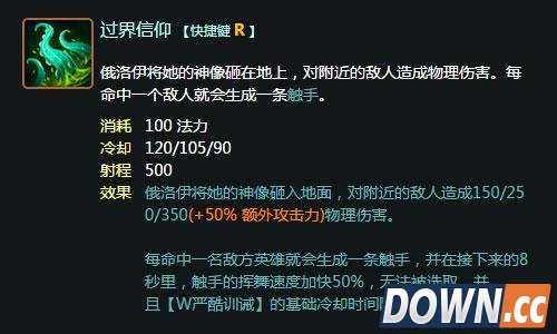 LOL6.3触手妈俄洛伊天赋符文加点出装