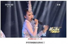 萨顶顶元宵晚会拿反话筒 机智网友推荐假唱专用话筒救急