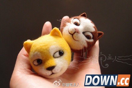 超萌毛毡版doge狗喵喵表情