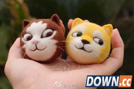 超萌毛毡版doge狗喵喵表情