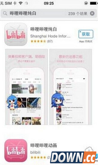 哔哩哔哩纯白和哔哩哔哩动画的区别