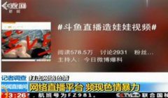 CCTV点名批评斗鱼与熊猫TV色情直播